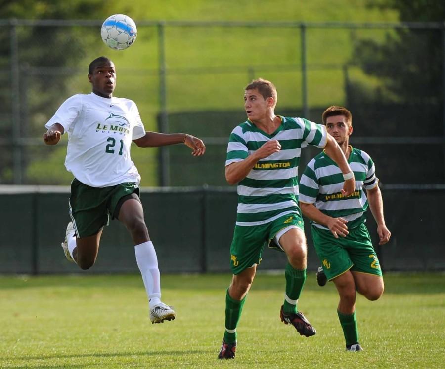 Mens soccer claims first conference victory