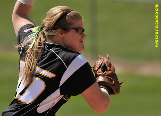 Softball wins six of eight on the road